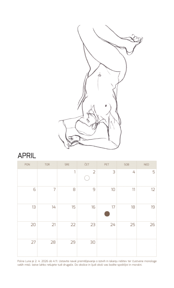 Koledar 2026 - Mesečina